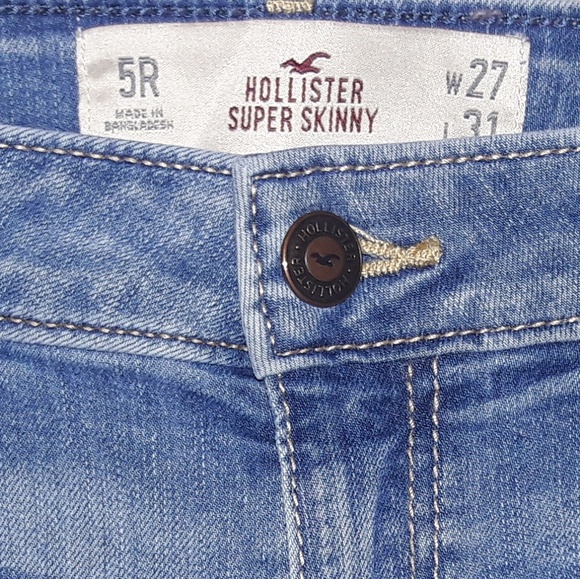 Hollister Super Skinny Jeans size 5 Reg or 27x31 - Picture 3 of 6